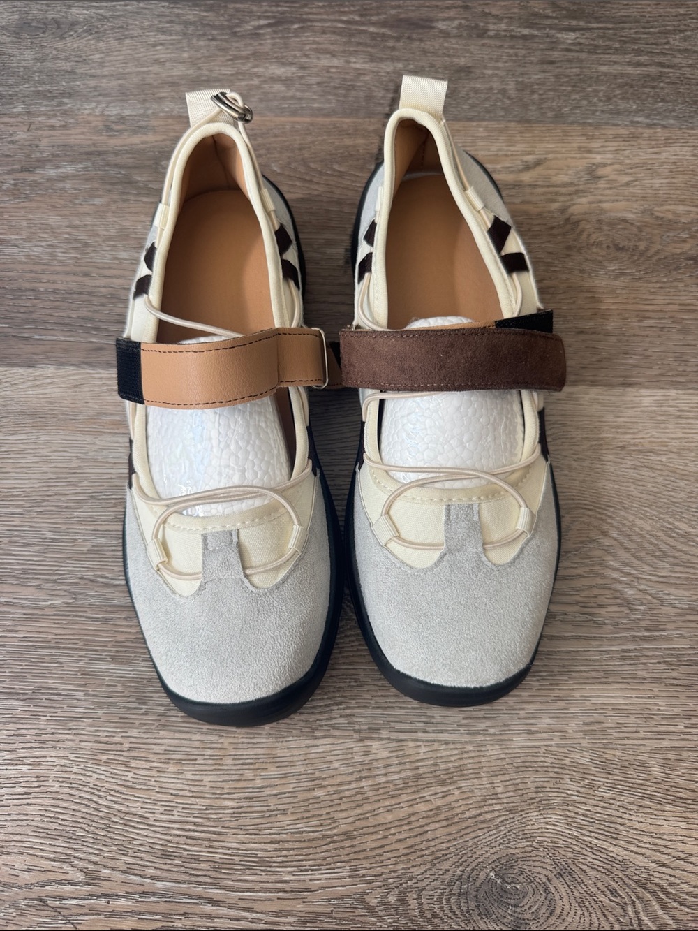 Casten Roma Neutral Beige and Brown Casual Strap Shoes
